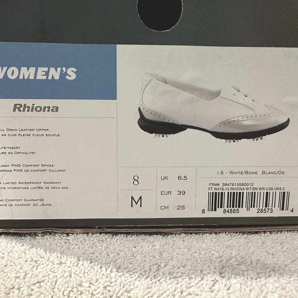 Rhiona Callaway Women’s Golf Shoes Size 8 worn once in the yard, Style W476